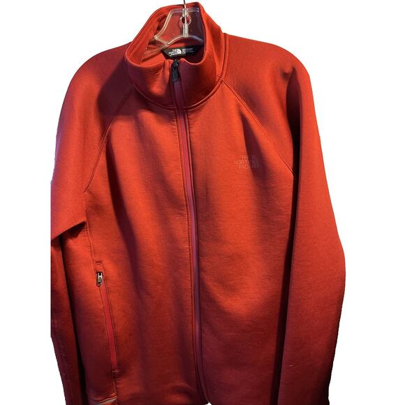 The North Face Men’s L Red Long Sleeve Full Zip Polyester Blend Jacket - Picture 1 of 11